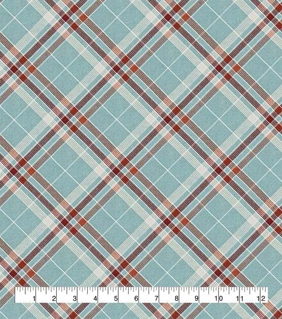 Blue and red plaid fabric close up Soft Cone for Dogs