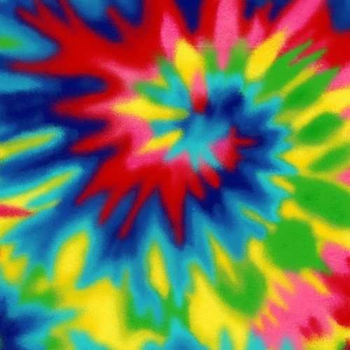 Tie dye fabric detail Soft Cone for Dogs