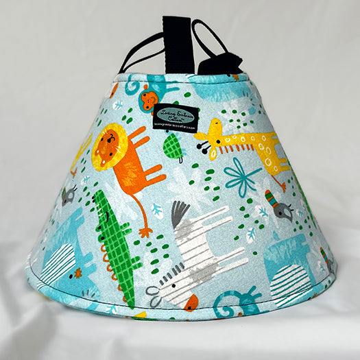soft cone for dogs collar with zoo fabric