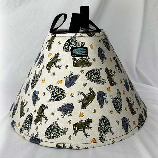 Soft Cone for Dogs with frog fabric
