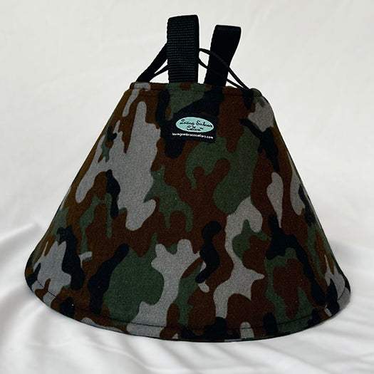 Soft Cone for Dogs with camouflage fabric