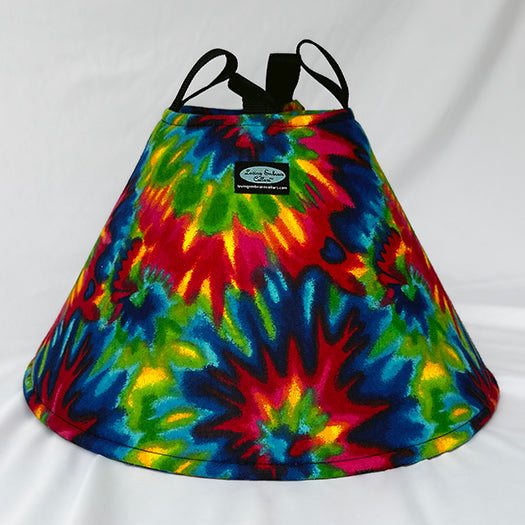 Soft Cone for Dogs with tie dye fabric
